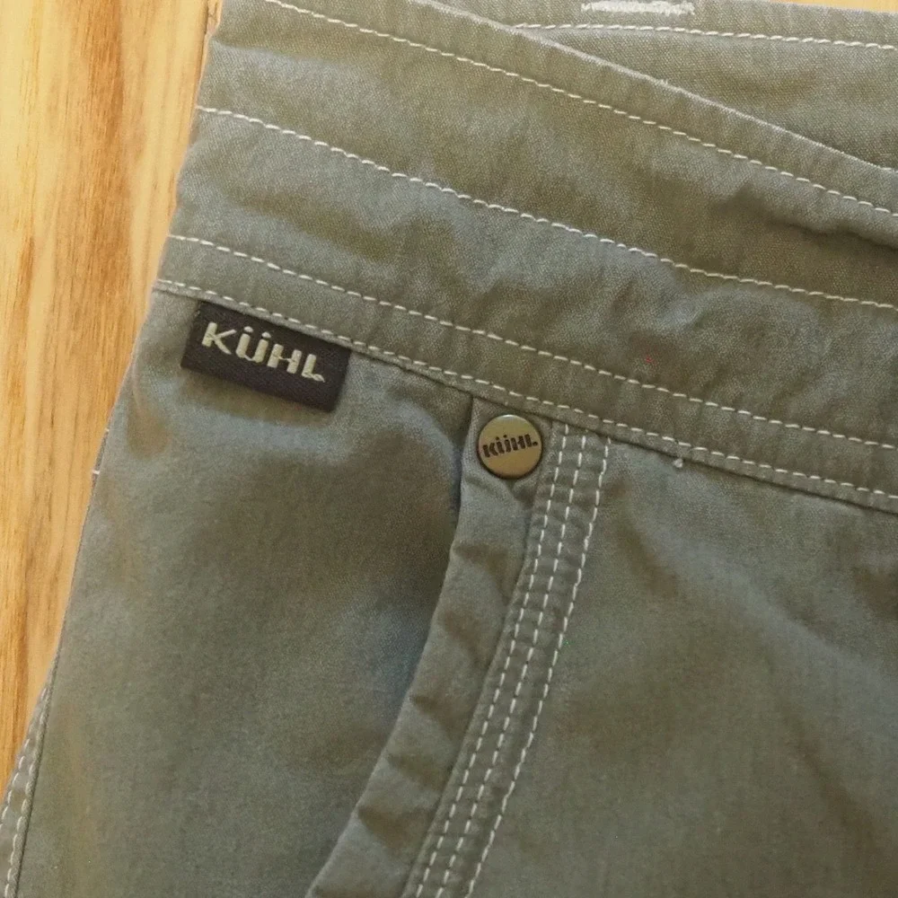 Kuhl Crag Series Long Shorts Men's 38 Olive Outdoor Utility Pockets Gorpcore